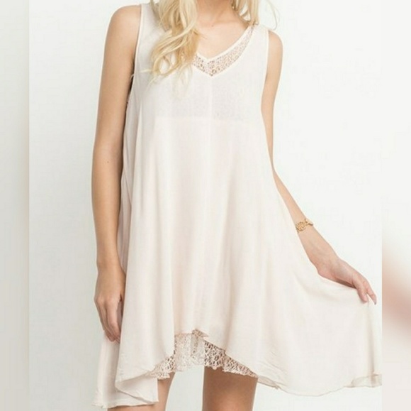 🌿IVORY MESH DETAIL DRESS🌿 - Picture 5 of 6